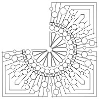 strip circle block 002 3 qtrs